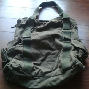 Army green satchel